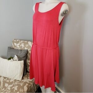 Beachcoco maternity pink dress tie waist